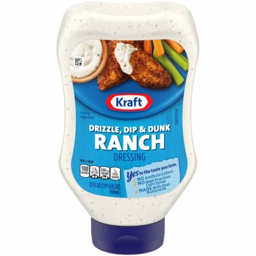 Kraft Drizzle, Dip And Dunk Ranch Dressing, Oz Squeeze