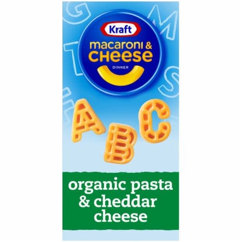 Kraft Alphabet Shapes Cheddar Macaroni And Cheese With Organic Pasta