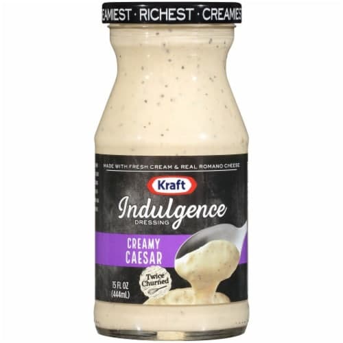 Kraft Indulgence Creamy Caesar Dressing. Oz. Jar