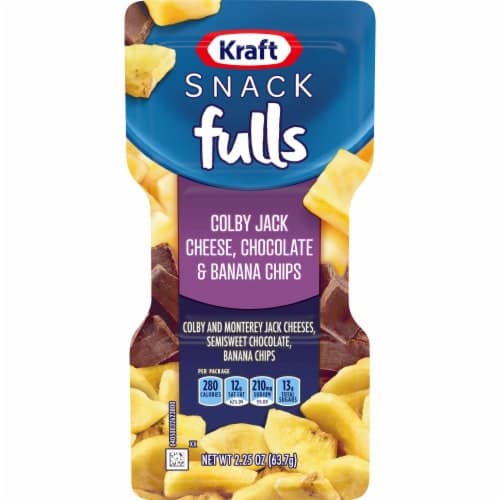Kraft Trios Snackfulls Colby And Monterey Jack, Semisweet Chocolate And Banana Chips