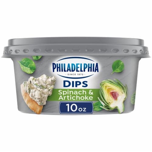 Philadelphia Dips, Spinach & Artichoke