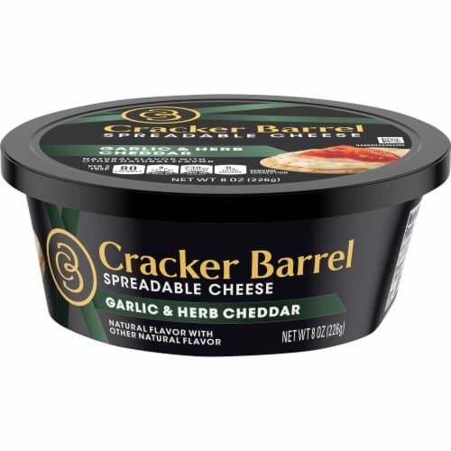Cracker Barrel Garlic & Herb Cheddar Spreadable Cheese