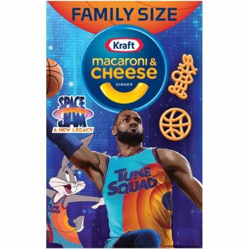 Kraft Macaroni & Cheese Dinner With Space Jam Movie Pasta Shapes Family Size