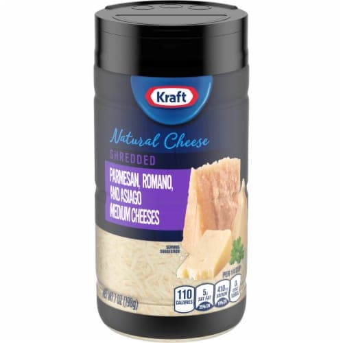 Kraft Shredded Parmesan, Romano, And Asiago Cheeses