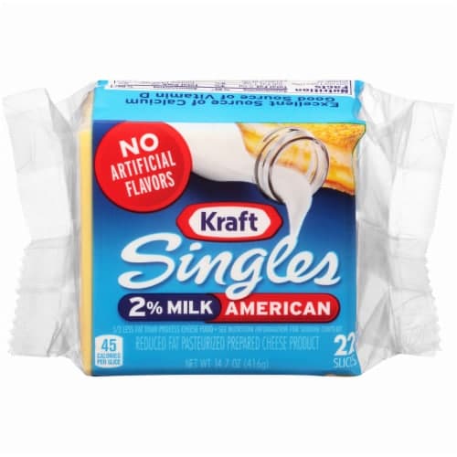 Kraft 2% Milk Pasteurized American Cheese Singles
