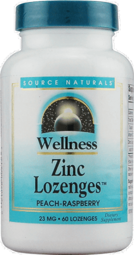 Source Naturals Wellness Peach-Raspberry Zinc Lozenges