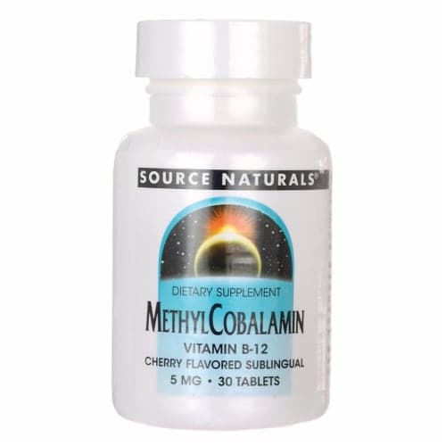 Source Naturals Methylcobalamin Vitamin B-12 - Cherry 30 Tabs