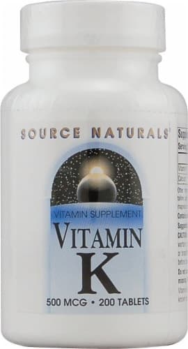 Source Naturals Vitamin K Tablets 500Mcg