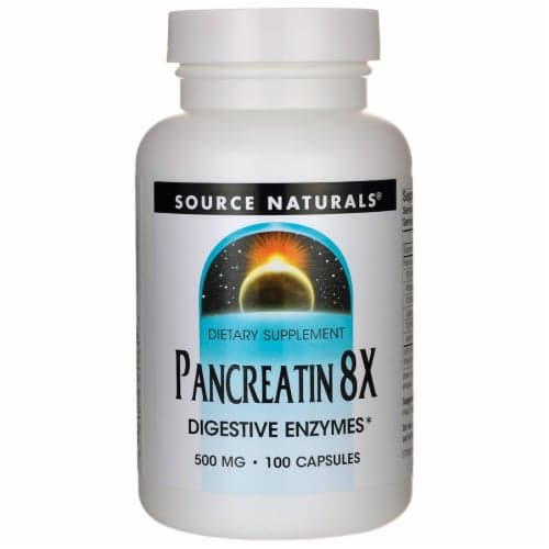 Source Naturals Pancreatin 8X 100 Caps