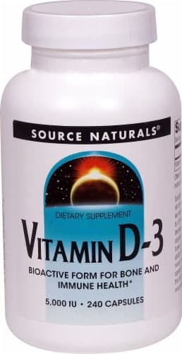Source Naturals Vitamin D-3 Capsules 5000Iu