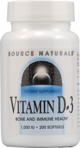 Source Naturals Vitamin D-3 Softgels 1000Iu