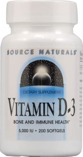 Source Naturals Vitamin D-3 Softgels 5000Iu