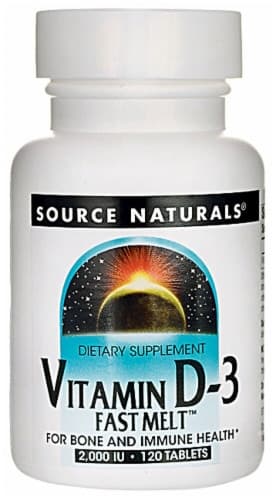 Source Naturals Vitamin D-3 Fast Melt Tablets 2000Iu