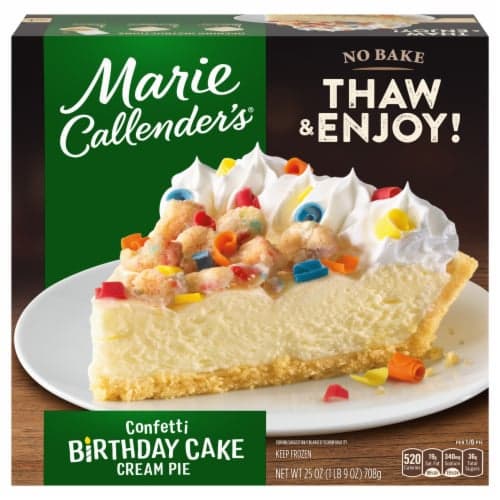 Marie Callender'S Confetti Birthday Cake Cream No Bake  Pie