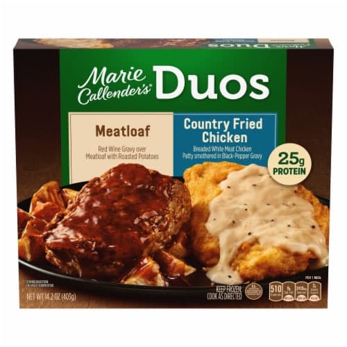 Marie Callender'S Duos Meatloaf & Country Fried Chicken  Meal