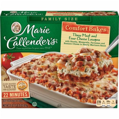 Marie Callender'S Comfort Bakes Family Size Three Meat And Four Cheese Lasagna