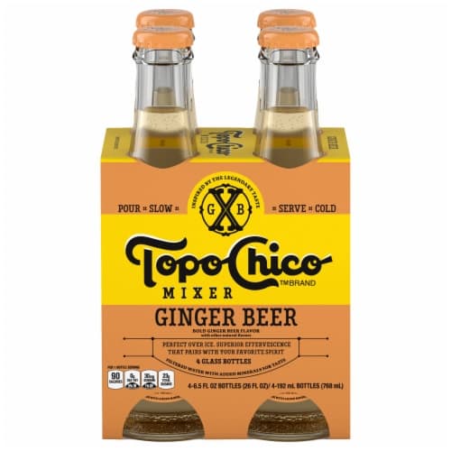 Topo Chico Mixer Ginger Beer Glass Bottles