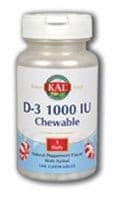 Kal D-3 Peppermint Chewables 1000Iu