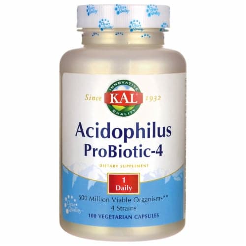 Kal Acidophilus Probiotic-4 500 Million Cfu 100 Veg Caps