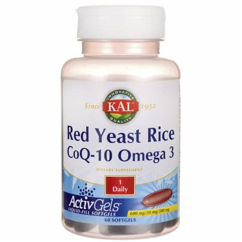 Kal Red Yeast Rice Coq-10 Omega 3 60 Sgels