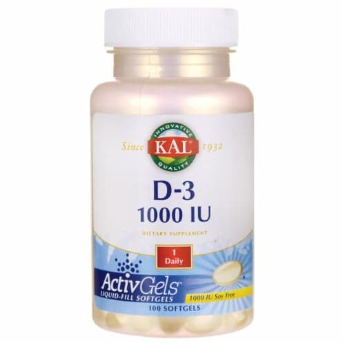 Kal D-3 1,000 Iu 100 Sgels