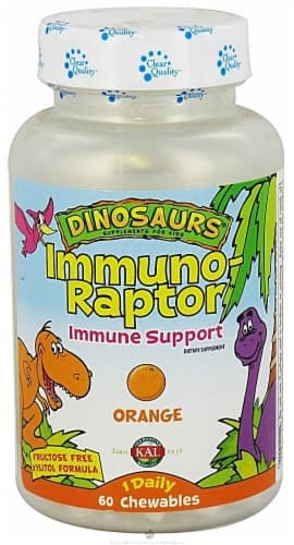 Kal Dinosaurs Immunoraptor Orange Chewables