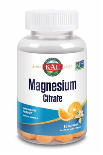 Kal Orange Vanilla Magnesium Citrate Gummies
