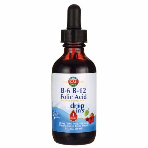 Kal B-6 B-12 Folic Acid Drop Ins - Mixed Berry Oz Liq