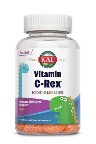 Kal Vitamin C-Rex Orange Flavor Kids' Gummies