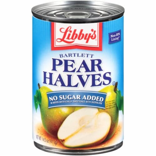 Libby'S No Sugar Added Bartlett Pear Halves