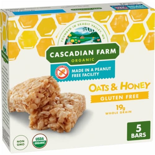 Cascadian Farm Organic Peanut Free Oats & Honey Granola Bars