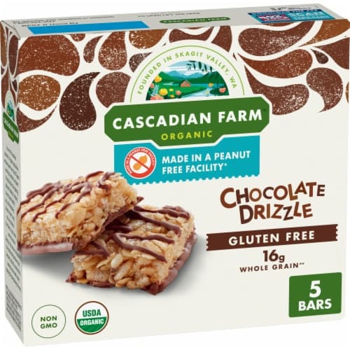 Ascadian Farm Organic Peanut Free Chocolate Drizzle Granola Bars