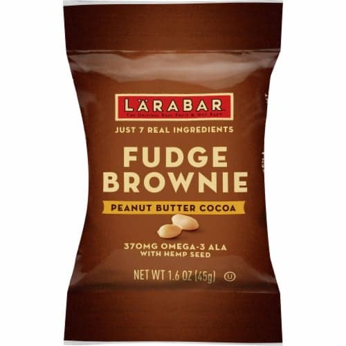Larabar Gluten-Free Peanut Butter Cocoa Fudge Brownie With Hemp Seed