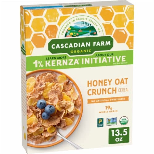 Cascadian Farm Organic Honey Oat Crunch Non Gmo Cereal