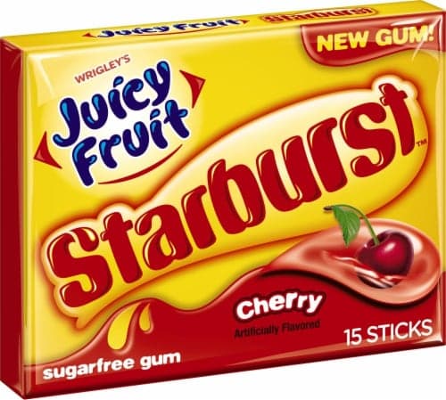 Juicy Fruit Gum, Sugarfree, Starburst, Cherry