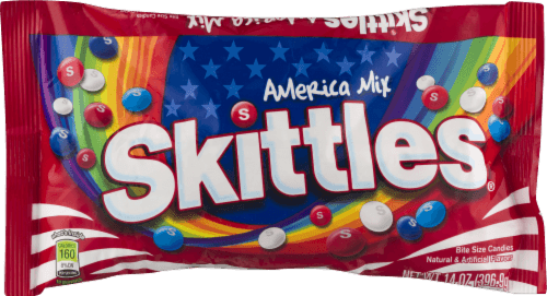 Skittles Candies, Bite Size, America Mix