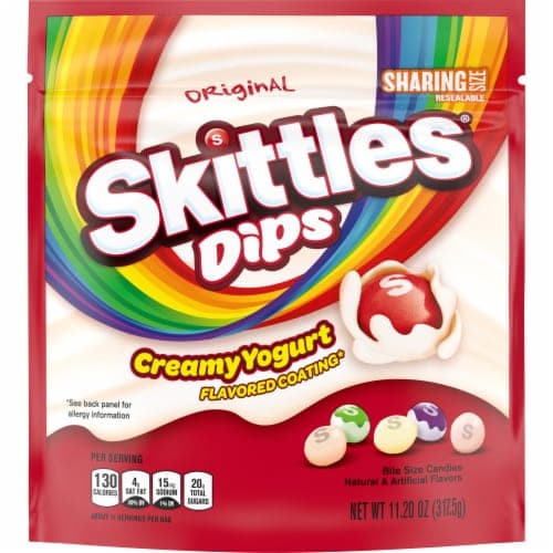 Skittles Original Yogurt Dips Candy, Share Size Bag