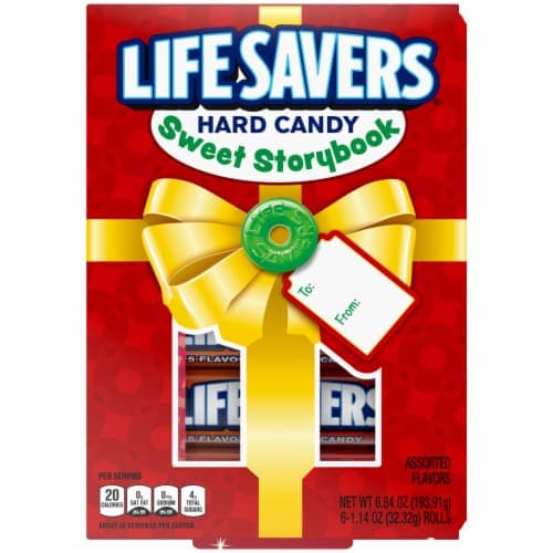 Life Savers 5 Flavors Christmas Hard Candy Storybook Assortment Gift