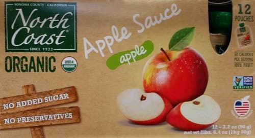 North Coast Apple Sauce, Organic, Apple