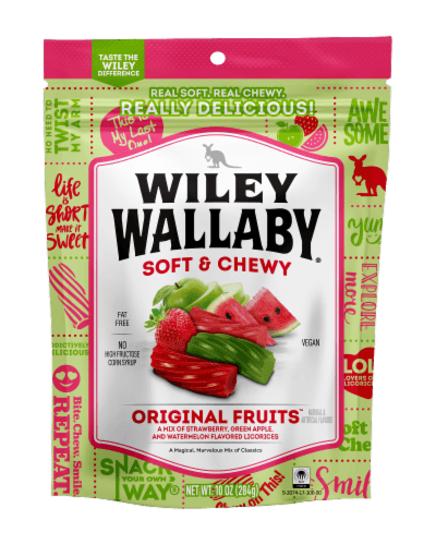 Wiley Wallaby Soft & Chewy Original Fruit Candy