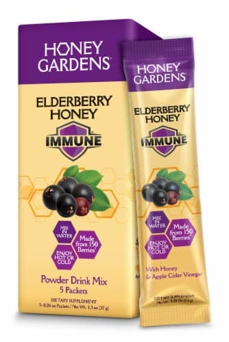 Honey Gardens Elderberry Honey Powder Drink Mx