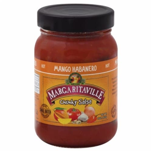 Margaritaville Salsa, Chunky, Mango Habanero, Hot