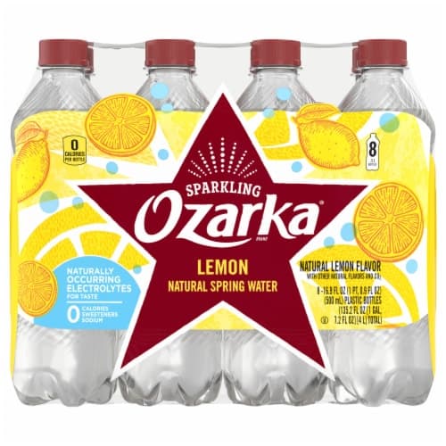 Ozarka Lively Lemon Sparkling Spring Water