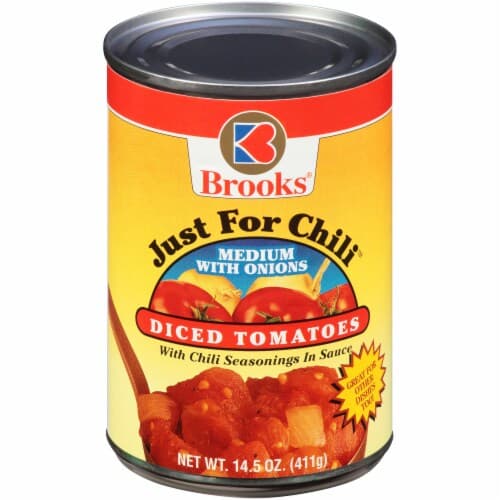 Brooks Just For Chili Diced Tomatoes With Onions And Chili Seasoning, Medium