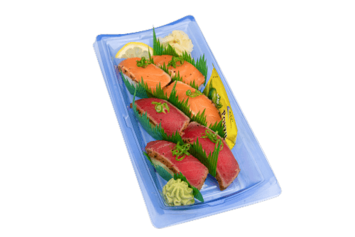 Advanced Fresh Concepts Tuna & Salmon Tataki Nigiri Sushi