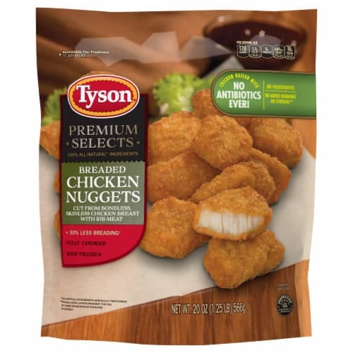 Tyson Chicken Nuggets, Breaded