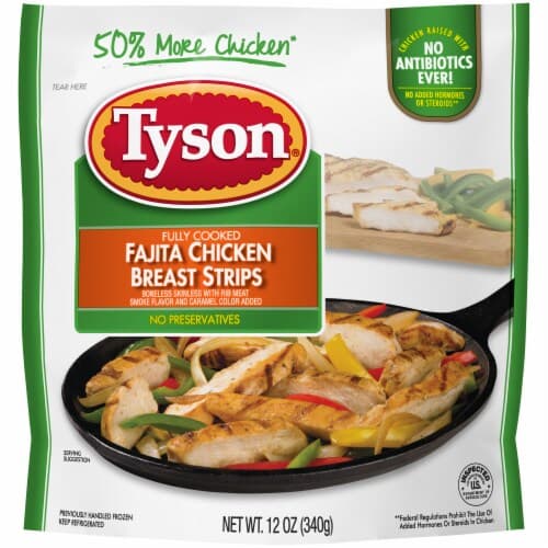 Tyson Grilled & Ready Fully Cooked Fajita Chicken Breast Strips