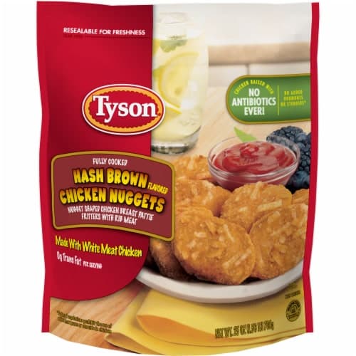Tyson Fully Cooked Hash Brown Flavored Chicken Nuggets
