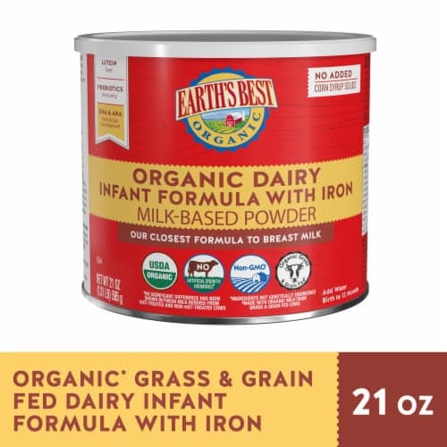 Earths Best Organic Infant Formula With Iron Dha & Ara Powder