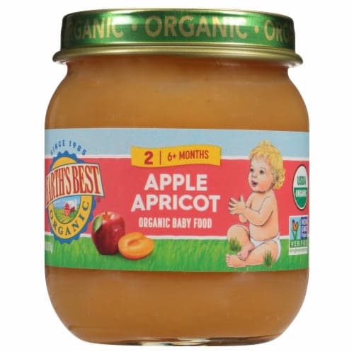 Earth'S Best Stage 2 Organic Apples & Apricots Jar